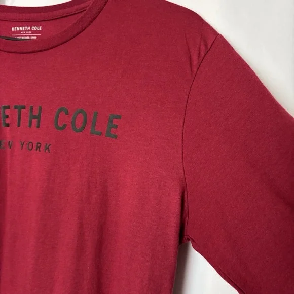 Kenneth Cole New York T Shirt Long Sleeve Red Size Large - Picture 4 of 6